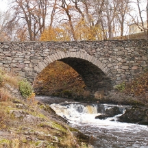 Bro vid Munkedals Herrgård över Munkedalsälven